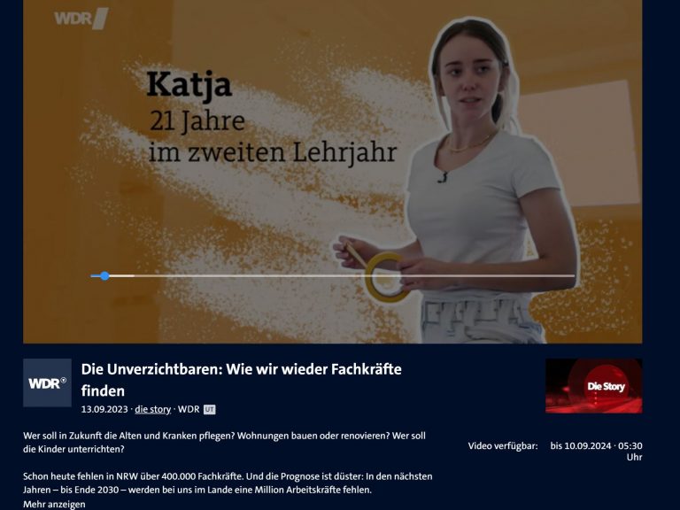 Hier das Ergebnis - Die Story - WDR 13.09.2023