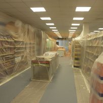 Vorbereitung der Renovierung eines Ladenlokals